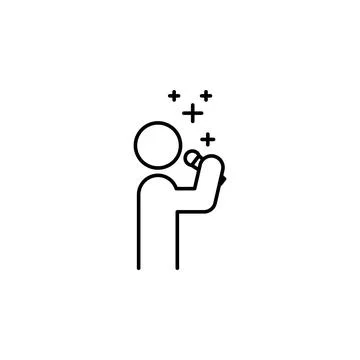 Sing a song icon. Element of new year oarty outline icon. Thin line icon for Stock Illustration