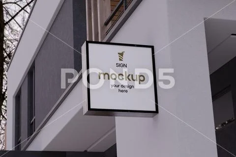 Sing Square Mockup PSD Template