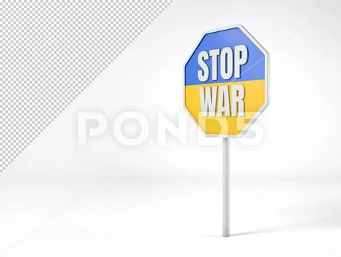 Sing stop war copy space Modello PSD