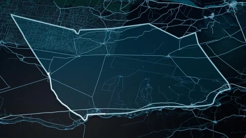 Singa Sudan Glowing Digital Map Animation 4K Stock Footage 339995692
