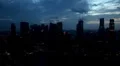 Singapore 002 - Panoramic view of Singapore in dusk, Skyscrapers, Cityscape HD Footage