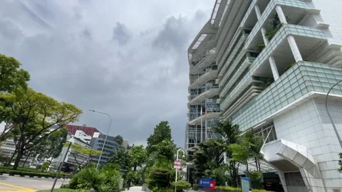 Singapore, 5th March 2026- View on the Lee kong chian national library in Singap Stock Footage 330750053