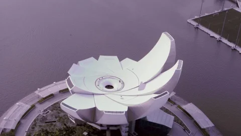 Singapore ArtScience Museum Video stock 106427392