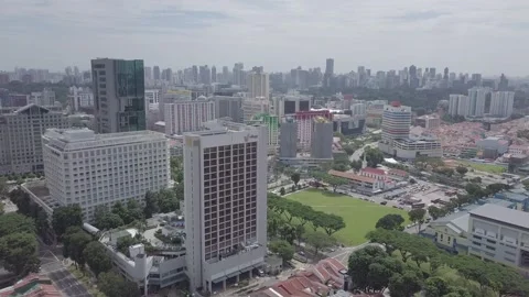 Singapore Bugis Drone Stock Footage 169831329