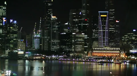 Singapore Cityscape Stock Footage