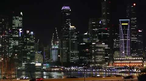 Singapore Cityscape Stock-Footage 11193316