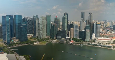 Singapore cityscape timelapse with clouds Stock Footage 114681289