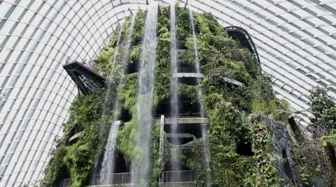 Singapore Cloud Mountain Pan Up Stock Footage 62653236