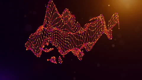 Singapore Connected Intelligence Network Map Reveal Animation Stock Footage 336954694