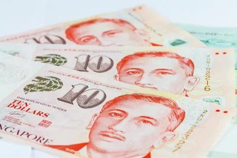 Singapore dollars note Stock Photos