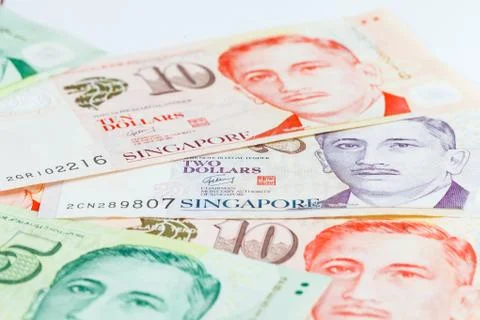 Singapore dollars note Stock Photos
