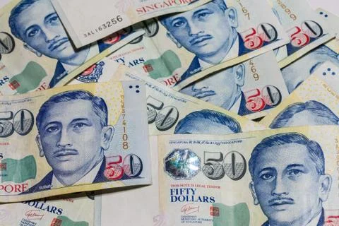 Singapore dollars note Stock Photos