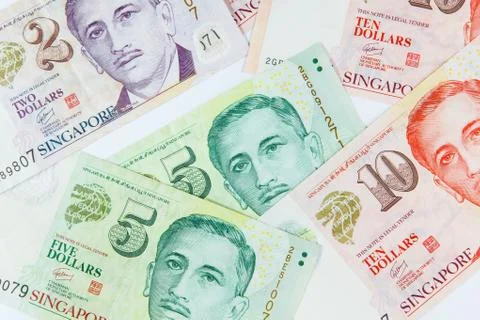 Singapore Dollars Note Stock Photos