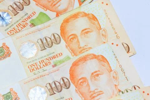 Singapore Dollars Note Stock Photos