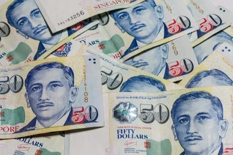 Singapore Dollars Note Stock Photos