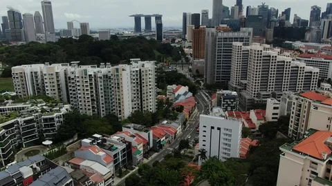 Singapore Drone Video stock 122198264