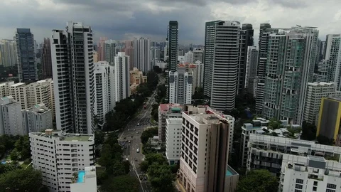 Singapore Drone Video stock 122198489