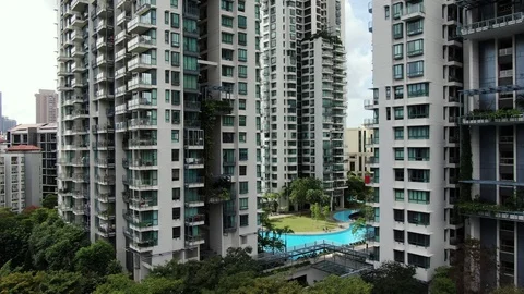 Singapore Drone Video stock 122199076