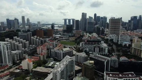 Singapore Drone Video stock 122199426