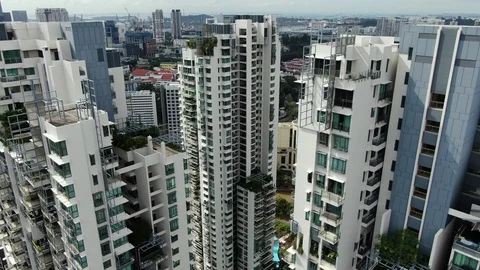 Singapore Drone Video stock 122199565