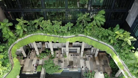 Singapore Drone Video stock 122200283