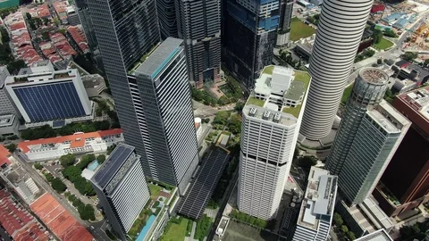 Singapore Drone Stock Footage 122200934