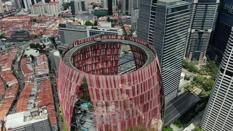 Singapore Drone Stock Footage 122201071