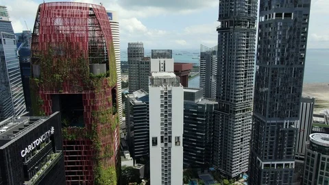 Singapore Drone Stock Footage 122201563