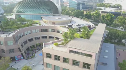Singapore Esplanade 4K Stock Footage 132013460