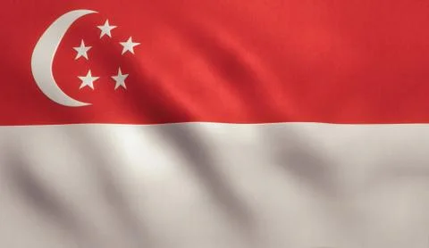 Singapore Flag Stock Illustration