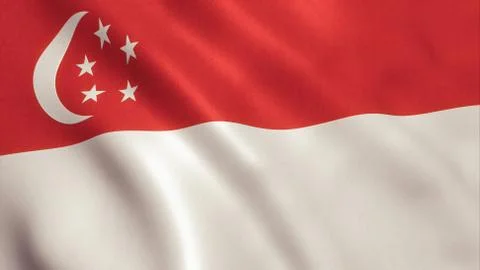 Singapore Flag Stock Illustration