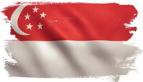 Singapore Flag Stock Illustration