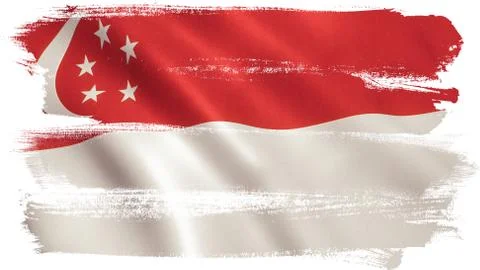 Singapore Flag Stock Illustration