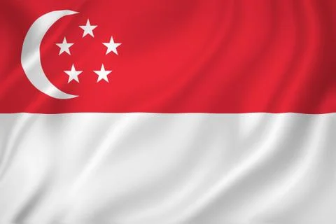 Singapore flag Stock Photos