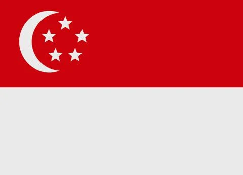 Singapore flag vector 스톡 일러스트