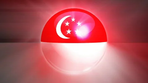 Singapore Globe Stock Footage