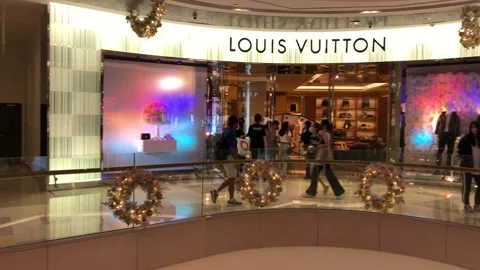 Louis Vuitton Clothing Brand Shop in Siam Paragon Mall. 4K. Luxury Fashion  Shopping for Tourists in Asia Stock Footage - Video of famous, chinese:  103705260