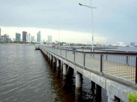 Singapore Jetty With Johor In Background 動画素材 80595272