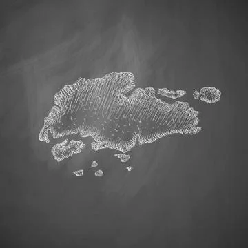 Singapore map icon Stock Illustration