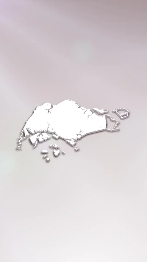 Singapore Map Intro Stock Footage 261661001