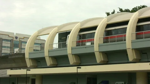 Singapore MRT 库存影片 600238