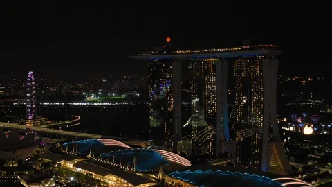 Singapore at Night 動画素材 104589252