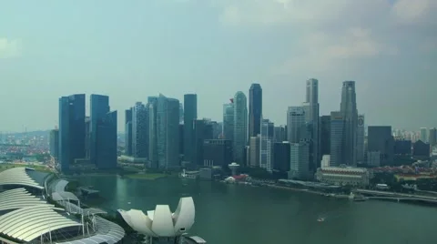 Singapore panoramic view #2 Video stock 56671783