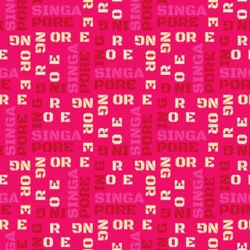 Singapore pattern seamless design Stock Illustration