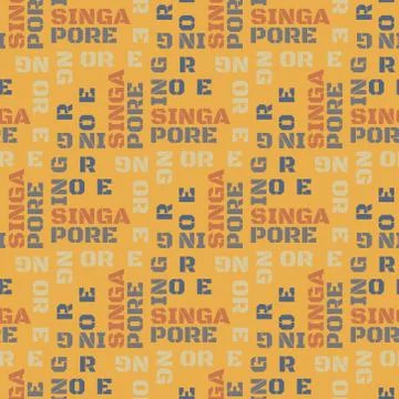 Singapore pattern seamless design Stock Illustration
