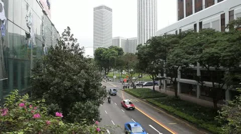 Singapore road Stock Footage 11315147