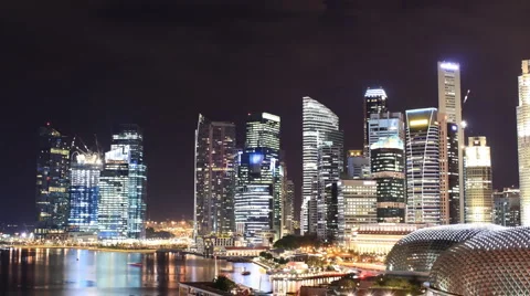 Singapore Skyline Stock Footage 2686807