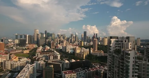 Singapore Skyline Stock Footage