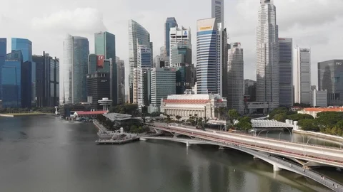 SINGAPORE SKYLINE Stock Footage 126898211