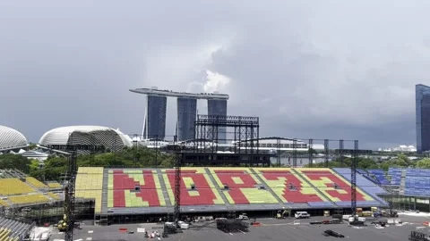 Singapore Skyline Stock Footage 254501043